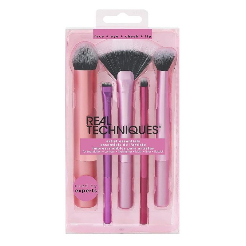 Real Techniques Artist Essentials Brush for Foundation + Contour + Highlighter + Blush + Liner + Lipstick