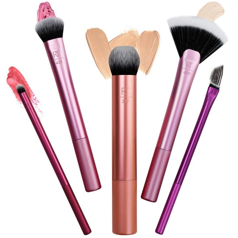 Real Techniques Artist Essentials Brush for Foundation + Contour + Highlighter + Blush + Liner + Lipstick - Image 10