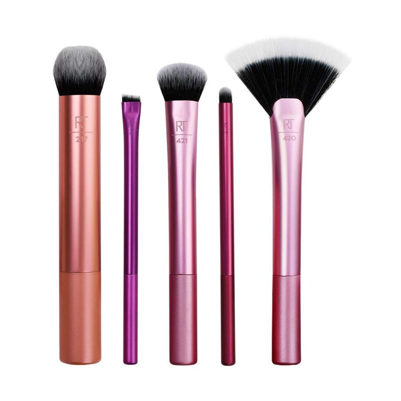 Real Techniques Artist Essentials Brush for Foundation + Contour + Highlighter + Blush + Liner + Lipstick - Image 2