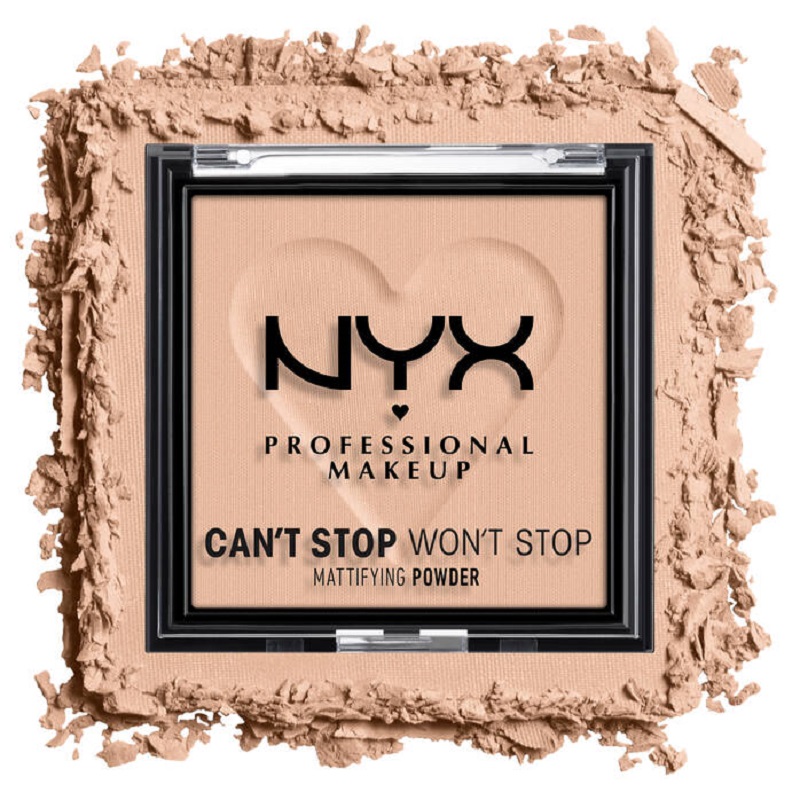 NYX Can't Stop Won't Stop Mattifying Pressed Powder, 6gm - Image 3